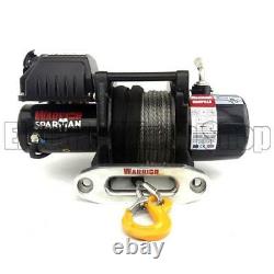 Warrior Spartan 6000lb 12v Electric Winch, Synthetic Rope, Heavy Duty, Recovery