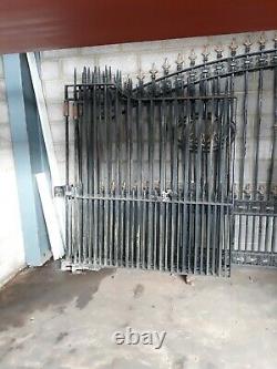 Wrought Iron Entrance Gates electric/manual well made Heavy Duty No 2 set