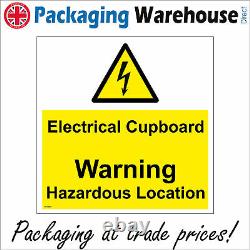 Ws989 Electrical Cupboard Warning Hazardous Location Keep Out Clear Sign